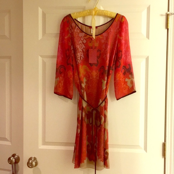 ❤️❤️❤️ NWT Vivienne Tam silk dress - Picture 1 of 5